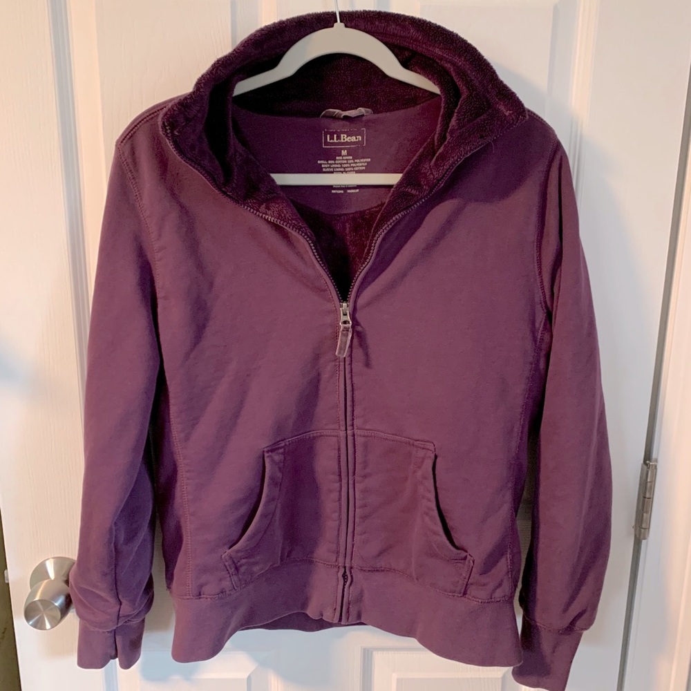 Purple LL Bean Super Soft Fleece Jacket 💜